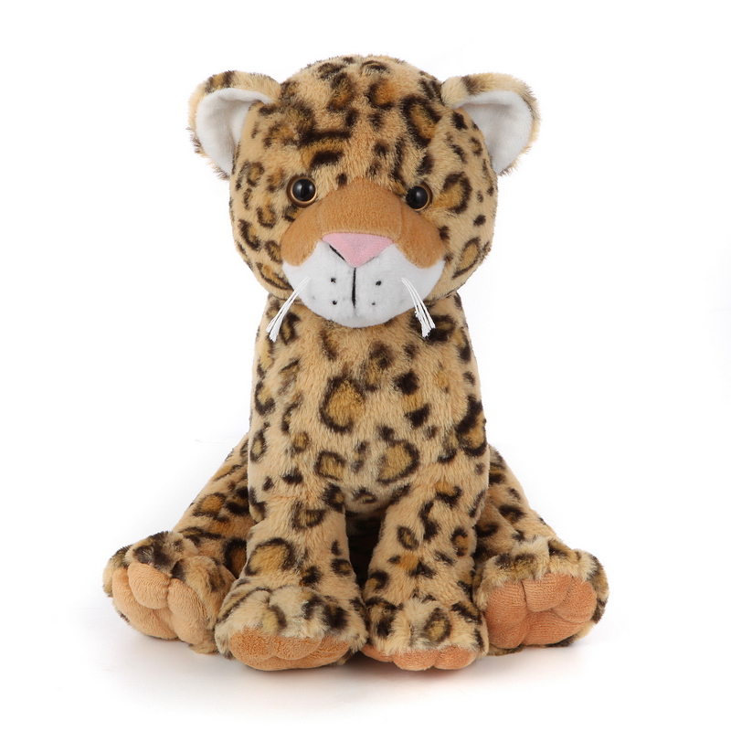 large stuffed leopard